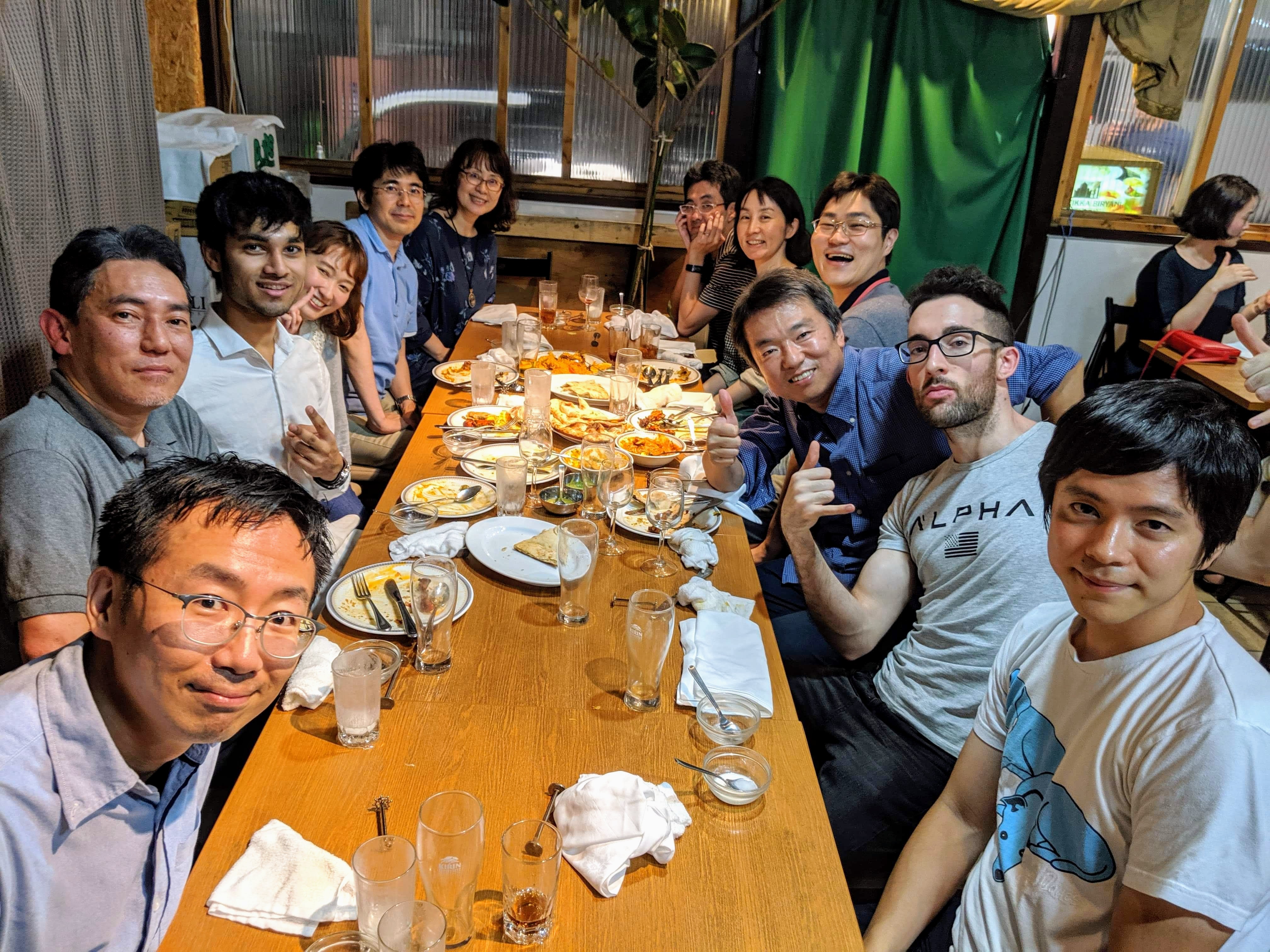 Farewell dinner with the Sony team