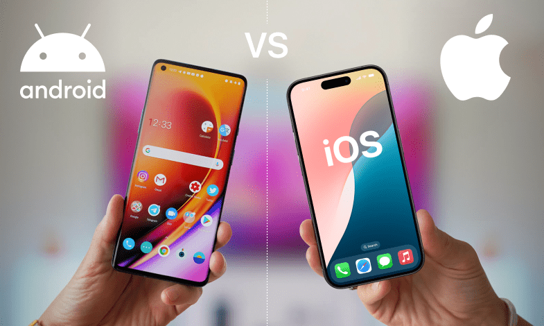 Android and iOS logos side by side