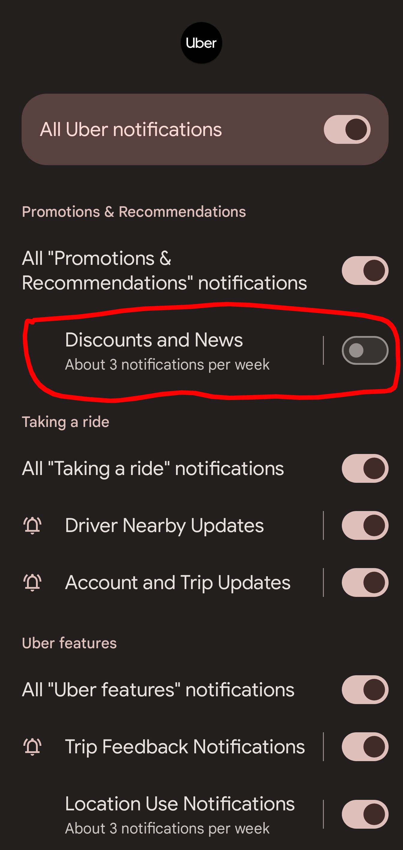 Android Notifications Settings